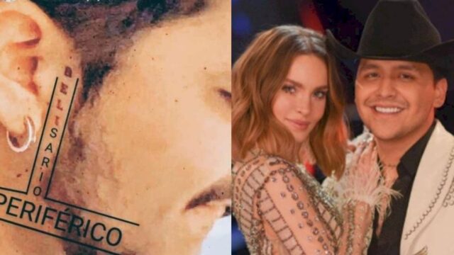 Memes de Belinda y Nodal por los tatuajes que se hicieron en pareja
