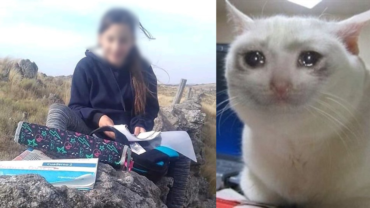 Niña camina 3 kilómetros diarios para tomar clases virtuales porque no tiene internet