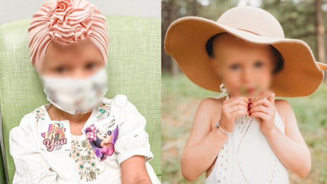 Niña celebra que venció el cáncer con una sesión de fotos para contar su historia