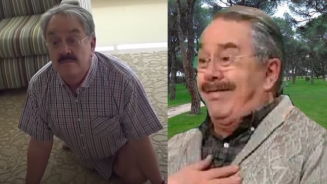 Pedrito Sola haciendo yoga