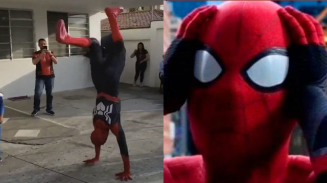 Spider-man se hace viral por llegar a fiesta infantil a bailar cumbias