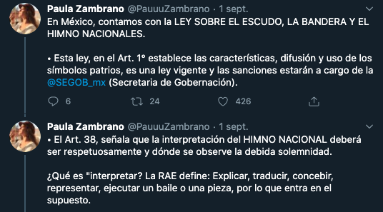 Tik Toker baila el Himno Nacional Mexicano y la critican
