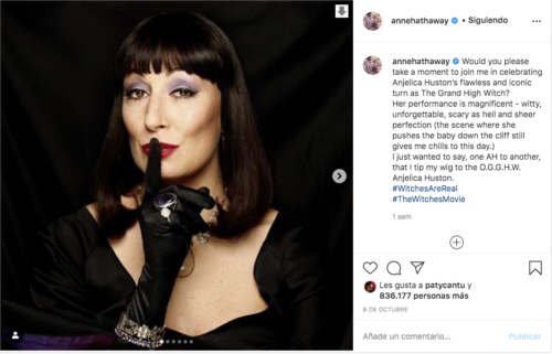Anne Hathaway y Anjelica Huston