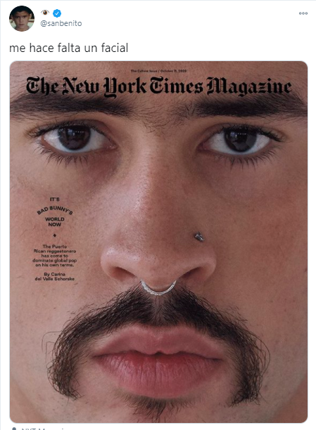 Bad Bunny en la portada de NYT