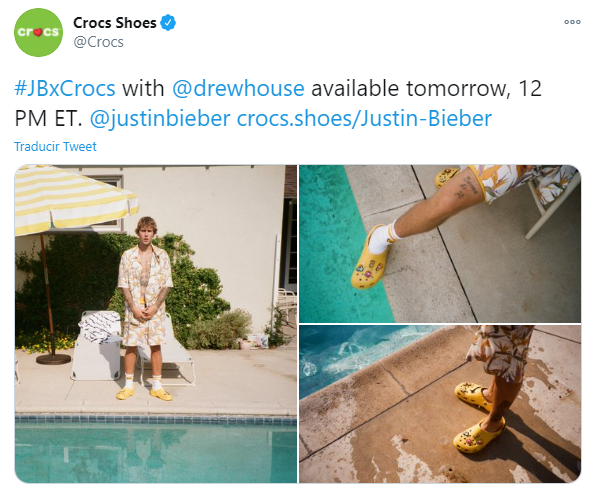 Colaboracion de Justin Bieber y Crocs