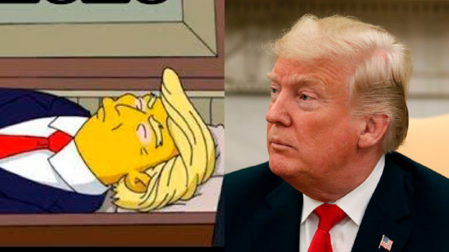 Donald Trump ve su ataÃºd en Los Simpons
