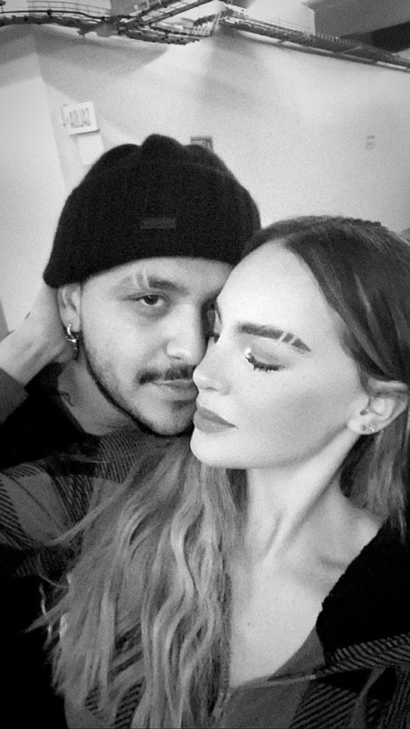 Christian Nodal y Belinda presumen su nuevo estilo de cejas en pareja