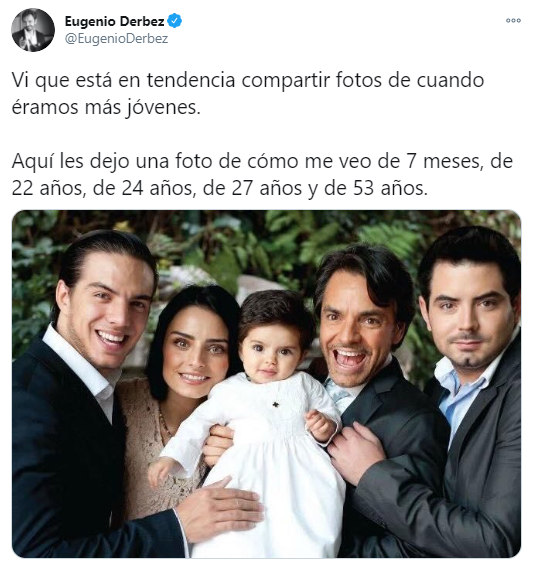 Eugenio Derbez se compara con sus hijos
