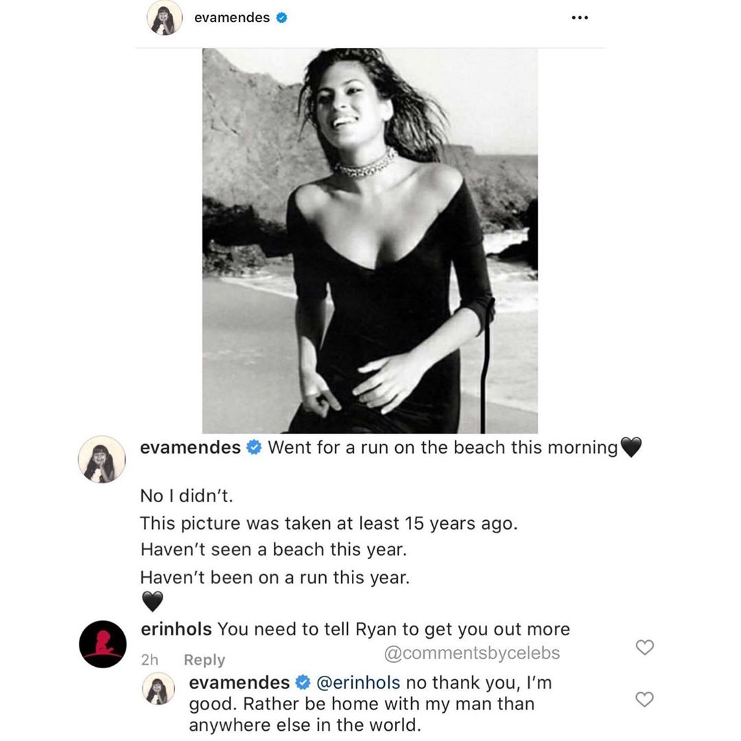 Eva Mendes respondió a críticos