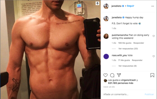 Jared Leto desnudo