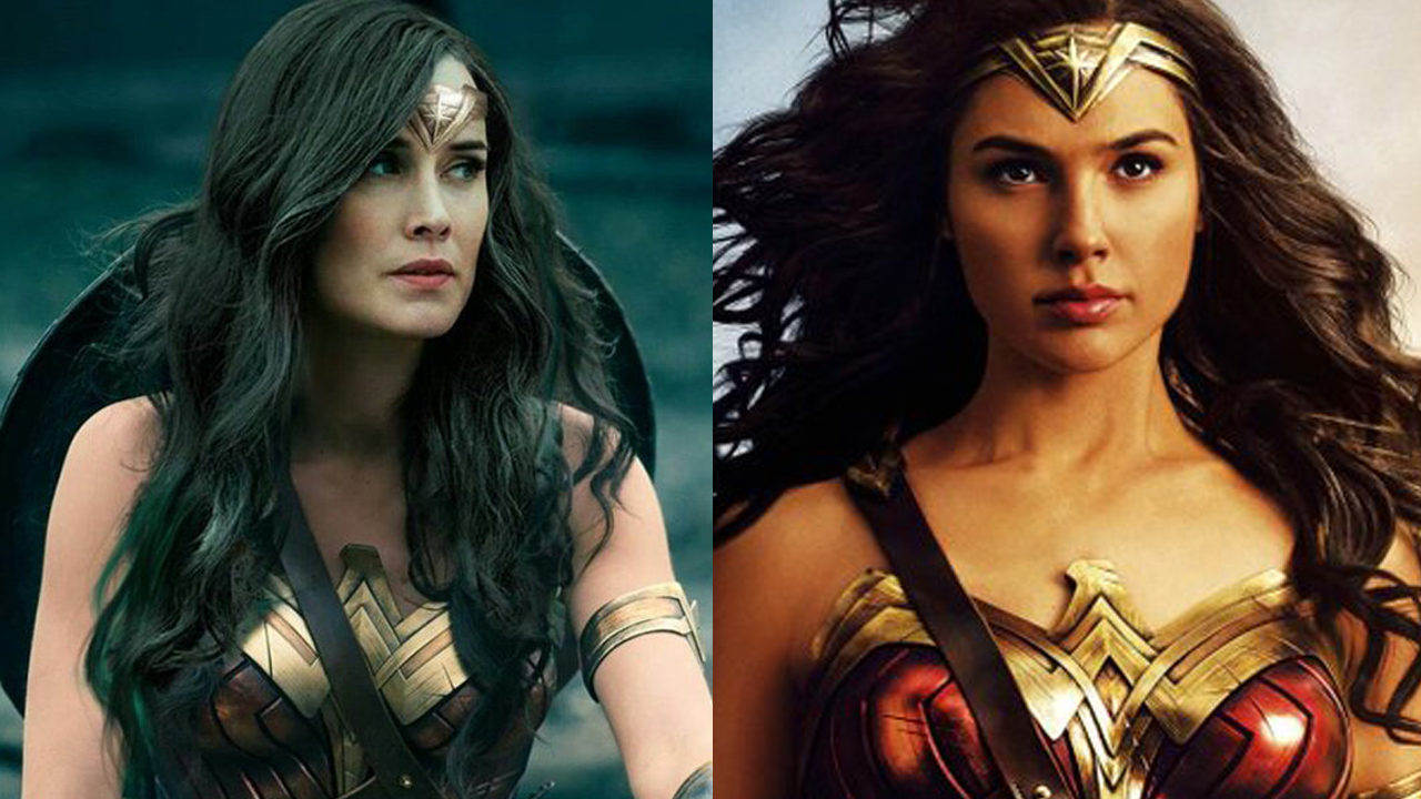 Gal Gadot y Dominique Mcelligott como la Mujer Maravilla