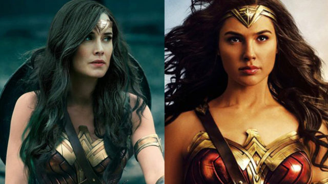Gal Gadot y Dominique Mcelligott como la Mujer Maravilla
