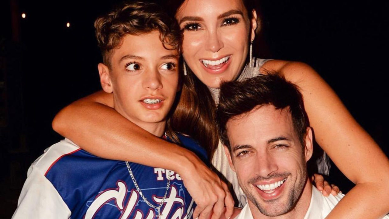 William Levy y su hijo junto a su esposa