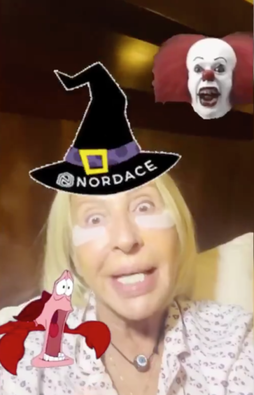 Laura Bozzo en sus historias de instagram