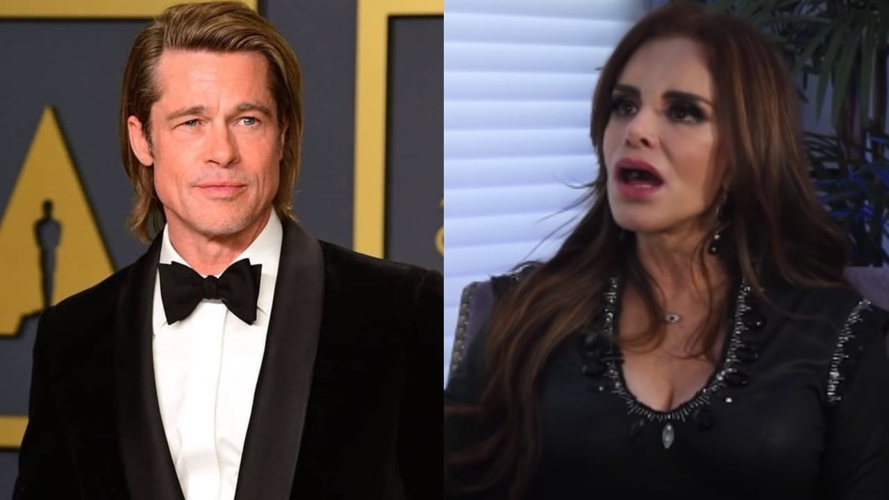 Lucía Méndez y Brad Pitt
