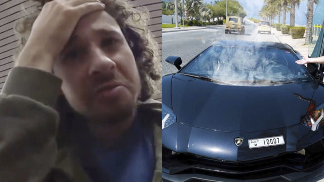 Luisito comunica chocó un Lamborghini rentado en Dubai y se endeuda