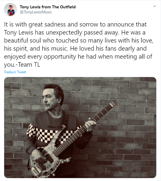 Tony Lewis muere a los 62 años