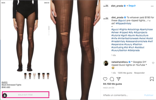 Diet Parda y las medias gucci
