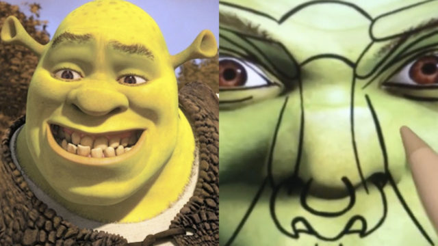 Una talentosa diseñadora decidió cambiar la cara de Shrek a través de Photoshop para hacerlo ver más guapo y de proporciones perfectas.