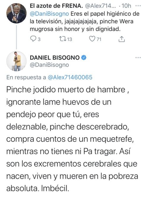Tui Daniel Bisogno opositor de frenaaa