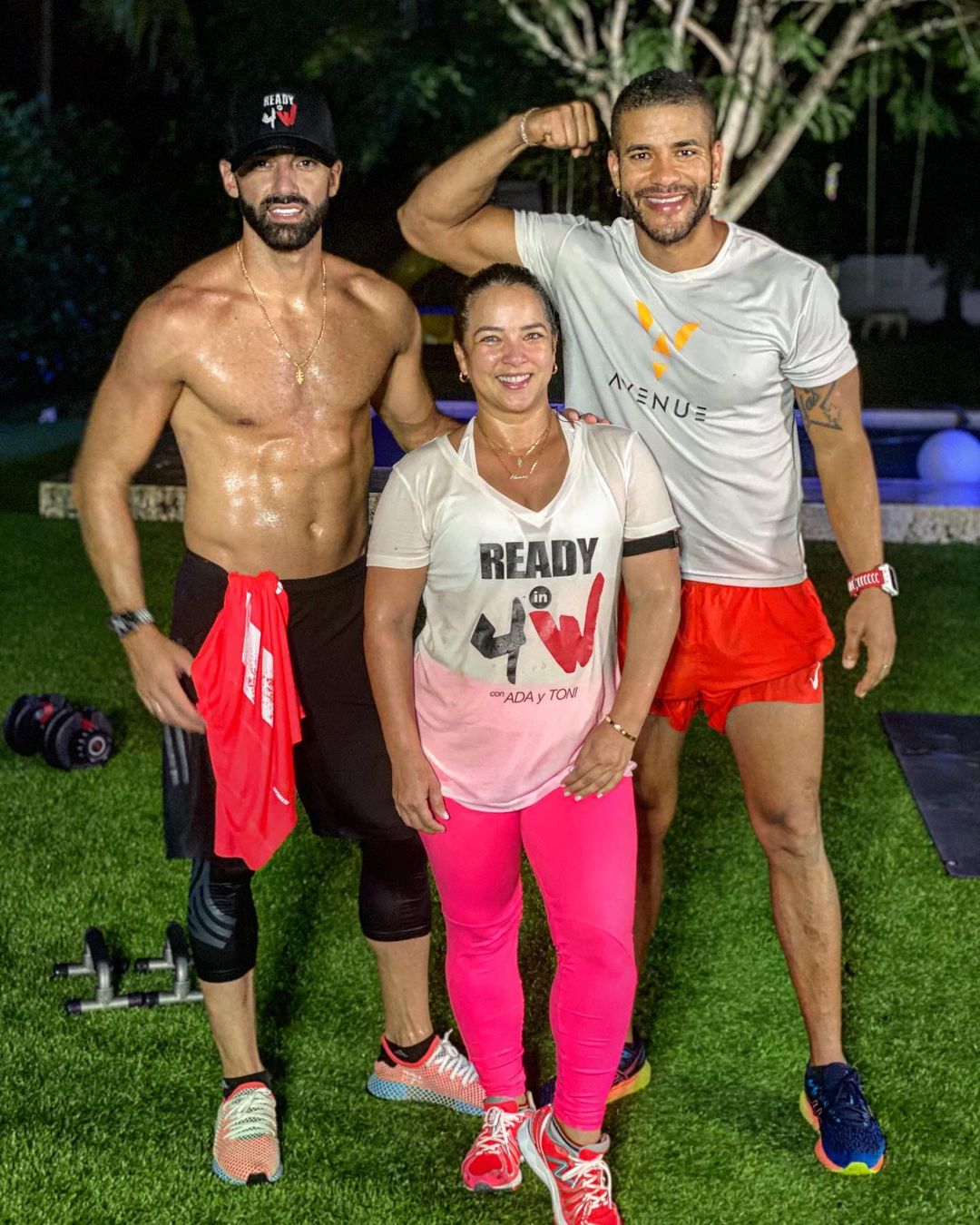 Adamari Lopez en su entrenamiento