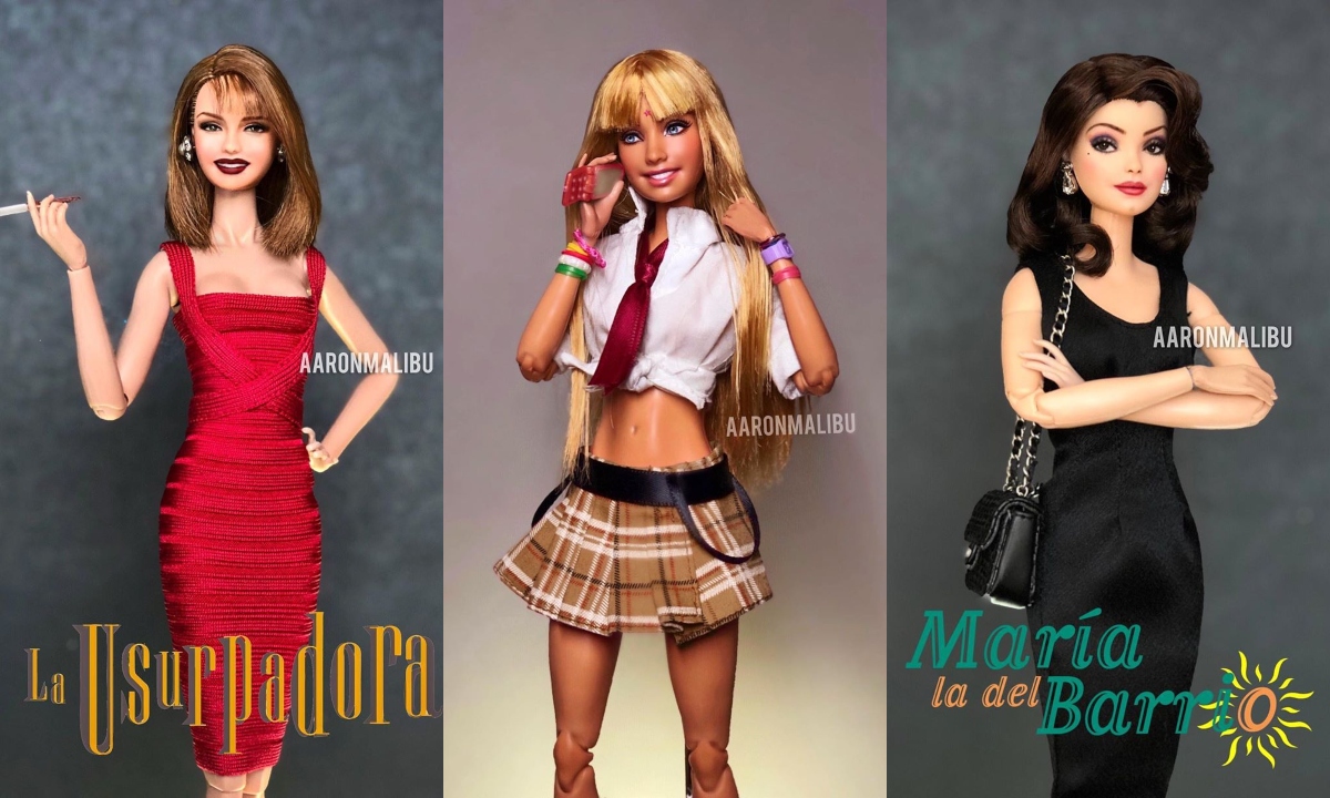 Artista transforma Barbies en personajes de telenovelas