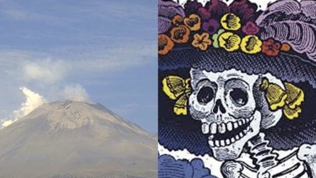 La catrina aparece en la fumarola del volcÃ¡n PopocatÃ©petl y emociona a todo MÃ©xico