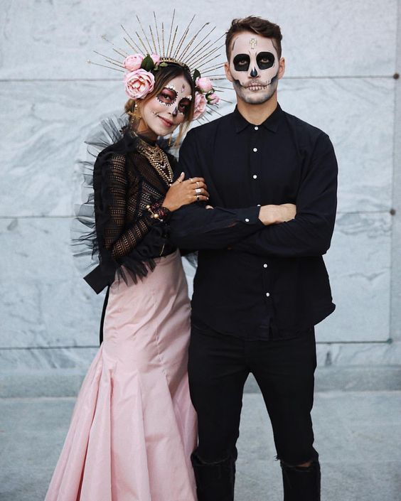 Disfraz pareja catrines 
