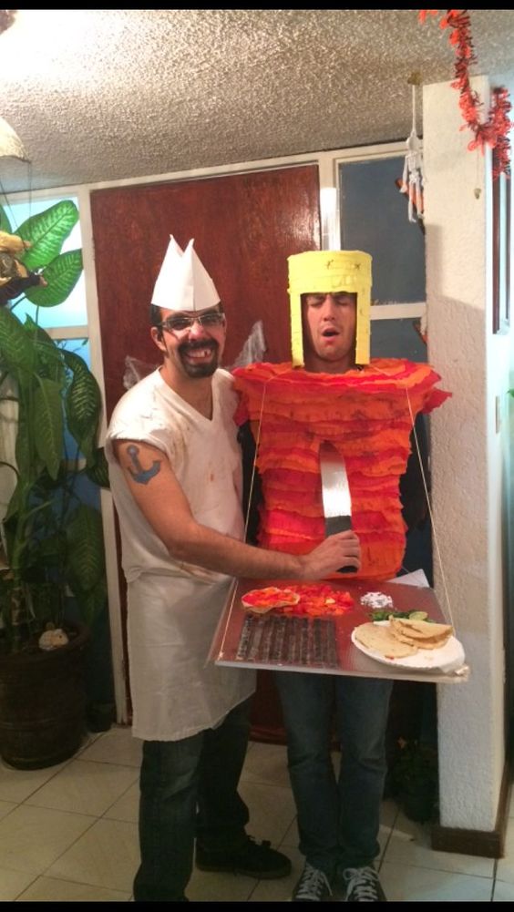 Disfraz pareja trompo pastor 