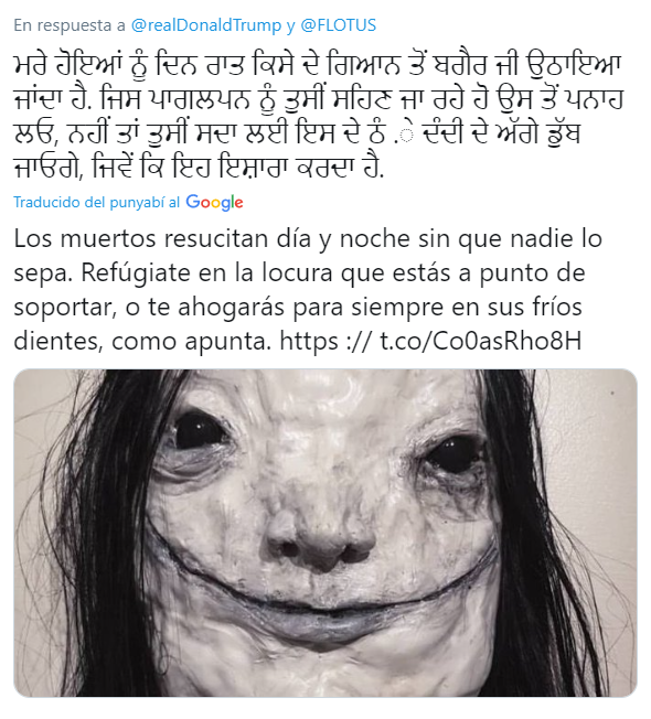 Donald Trump tiene Covid y misteriosos mensajes le advierten sobre la resurrecciÃ³n de los muertos