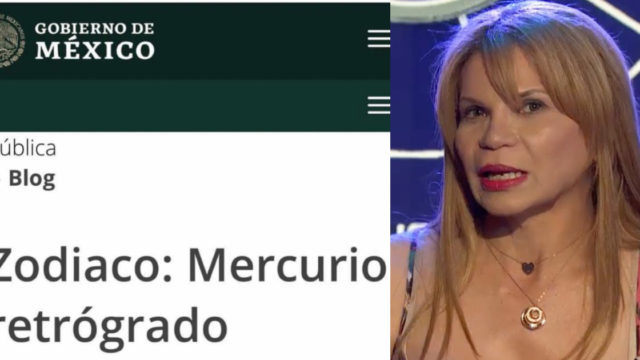 PÃ¡gina del gobierno federal publica los horoscopos