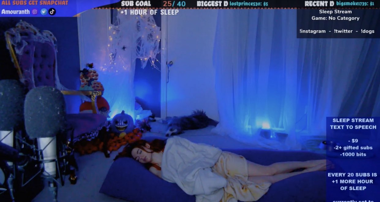 influencer que gana dinero por dormir