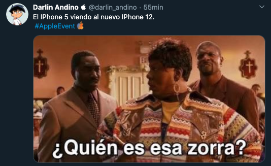 Meme iPhone 12 que parece 5