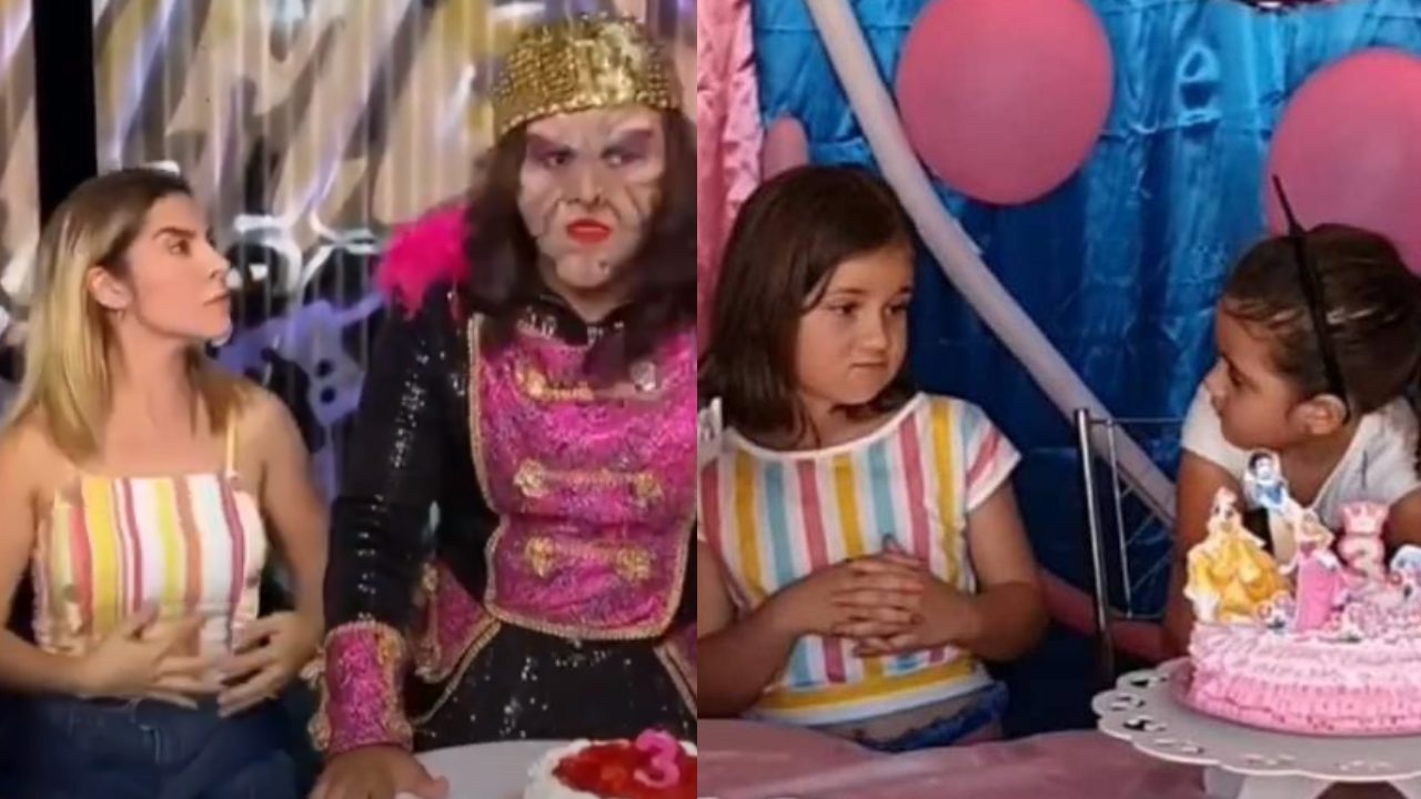 Karla Panini recrea la pelea de la niña del pastel