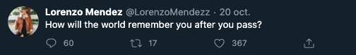 Lorenzo Mendez tweet