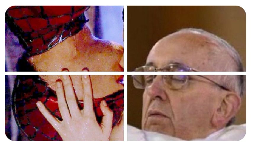 Meme Papa Francisco spiderman