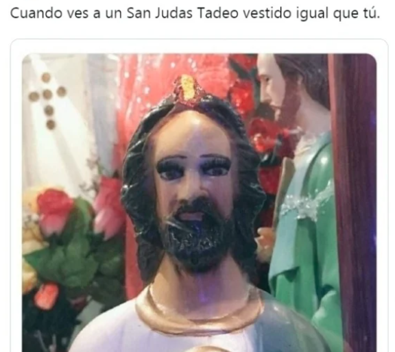 San Judas vestido alguien igual que tú