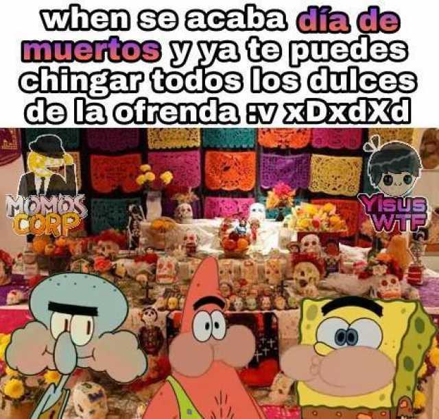 Memes de Halloween y día de muertos