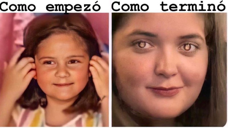 Memes de la niña del pastel y el cabello jalado