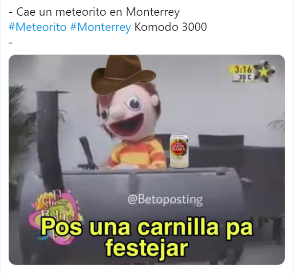 Meteorito atraviesa Monterrey porque diosito ya se hartó de que se casen entre primos