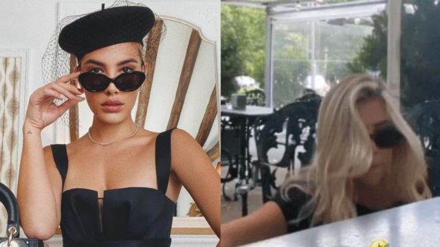 Michelle Salas se cae en sesión de fotos