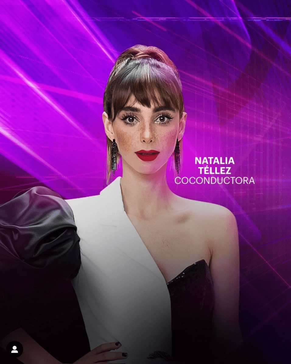 Natalia Téllez en Quién Es La Máscara como coconductora