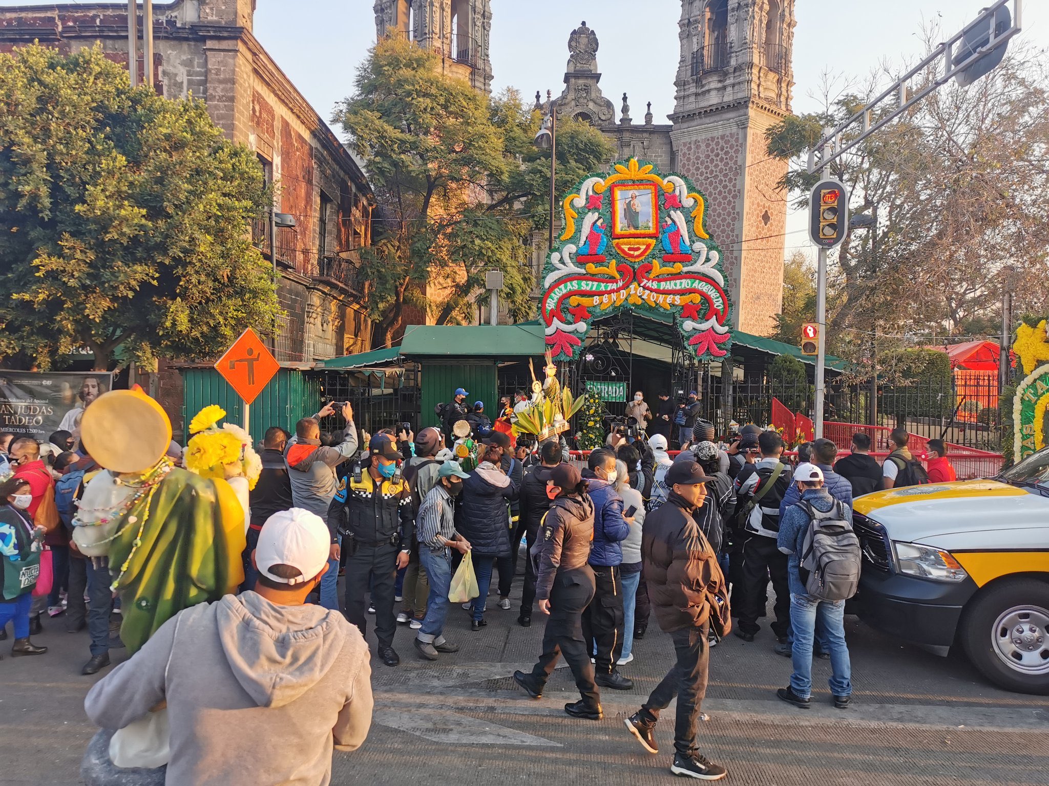 Acuden a festejar a San Judas Tadeo a pesar de la Covid