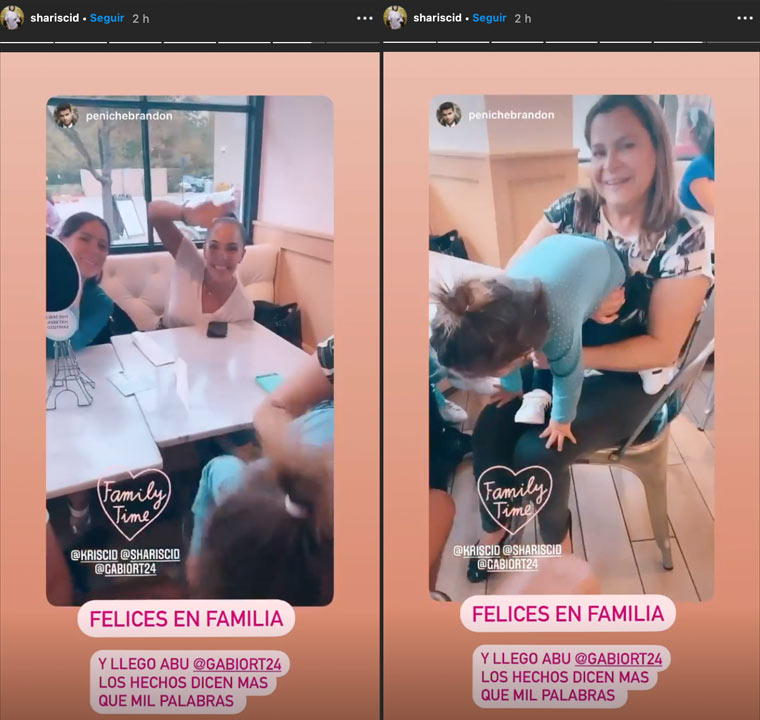 Sharis Cid, Arturo Peniche y su esposa pasan el fin de semana juntos en familia