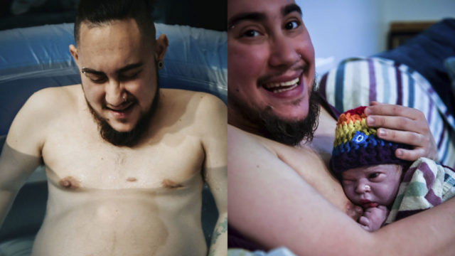 Hombre transgÃ©nero comparte las fotos de su parto para hacer conciencia