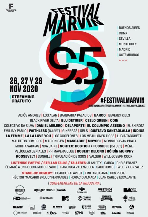 Cartel completo festival marvin 2020
