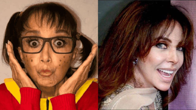 Foto de la Chilindrina y VerÃ³nica Castro