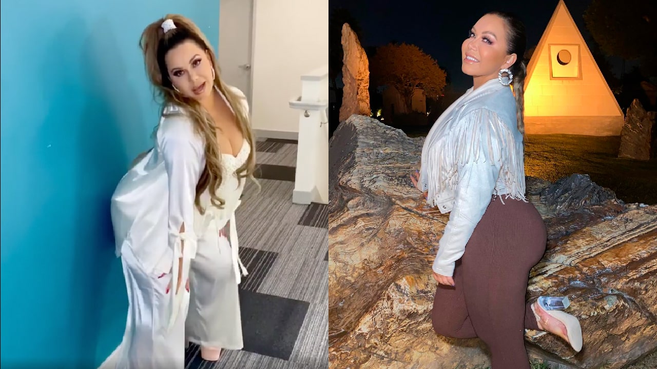 Chiquis Rivera bailando en instagram sin pijama