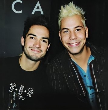 Alfonso Herrera con Christian Chávez