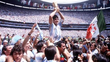 Diego Maradona campeón con argentina 1986